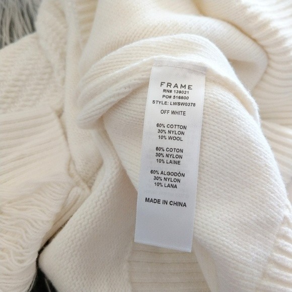 🍒NWOT🍒 FRAME FRINGE SWEATER - Picture 10 of 10